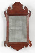 Chippendale mahogany looking glass late 18th c