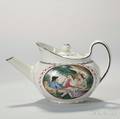 Wedgwood Pearlware Parapetshaped Teapot and Cover