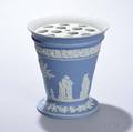 Wedgwood Light Blue Jasper Dip Vase and Lid