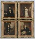 William Moore American 17901851 Set of Four Portraits of the Long Family Edwina Roger Herbert and Harry