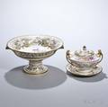 Group of British Gilt and Floraldecorated Porcelain Tableware