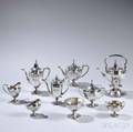 Ninepiece Roger Williams Silver Co Sterling Silver Tea and Coffee Service