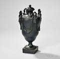 Wedgwood and Bentley Black Basalt Vase and Cover