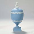 Wedgwood Solid Blue Jasper Vase and Cover