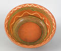 Shenandoah Valley redware bowl dated 1833