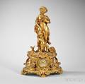 Louis XVstyle Giltbronze Mantel Clock