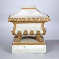 Neoclassicalstyle Painted Casket and Cover