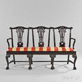 Georgianstyle Mahogany Tripleback Settee