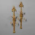 Pair of Neoclassicalstyle Giltwood Twolight Wall Sconces with Eagles