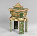 Neoclassicalstyle Painted and Parcelgiltwood Casket