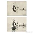 Frank Weston Benson American 18621951 Two Impressions of Two Canoes