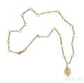 18kt Gold Necklace and Pendant