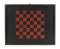 Painted pine gameboard late 19th c