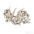 Diamond Swallow Brooch