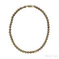 Antique Gold Bead Necklace
