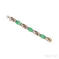 14kt Gold and Jade Bracelet Tiffany  Co