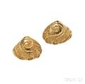 18kt Gold Earclips Elizabeth Gage