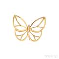 18kt Gold and Diamond Butterfly Brooch Van Cleef  Arpels