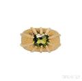 18kt Gold and Peridot Ring Schlumberger Tiffany  Co