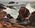 William Lester Stevens American 18881969 Rocky Shore and Sea
