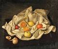 Isaac Diaz Pardo Spanish 19202012 Still Life with Fruit on a White Cloth