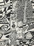 J Jean Dubuffet French 19011985 Situation LXXXXI a larbre