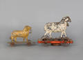 Two painted tin pull toys