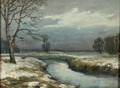 Walter Koeniger American 18811943 Stream with Snow
