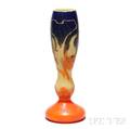 Le Verre Francais Cameo Glass Vase
