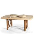 Paul Frankl 18861958 Walnut Cork and Brass Dining Table
