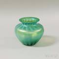 Green Art Glass Vase