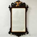 Chippendale Mahogany and Giltgesso Scrollframe Mirror