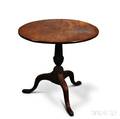 Chippendalestyle Carved Mahogany Tilttop Tea Table