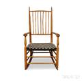 Shakerstyle Maple Armed Rocking Chair