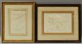Two Framed Bernard Karfiol American 18861952 Ink Sketches of Nudes