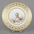 Sevres porcelain portrait plate 19th c