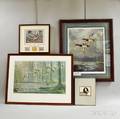 Four Framed Sporting Prints