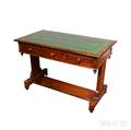 Victorian Mahogany and Rosewood Veneer Library Table