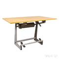 Stendig Oak Veneer Drafting Table