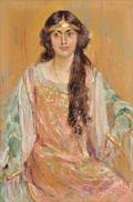 Robert Lewis Reid American 18621929 Portrait of Margaret Singer