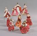 Eight Royal Doulton Porcelain Figures