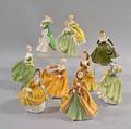 Ten Royal Doulton Figures