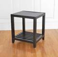Blacklacquered Oak Cube Occasional Table
