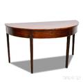 Georgian Mahogany Demilune Console Table