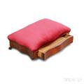 Empire Mahogany Veneer Upholstered Hidden Drawer Footstool