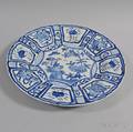 Blue and White Kraakstyle Porcelain Plate
