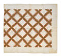Patchwork Irish chain quilt