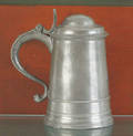 Philadelphia pewter tankard ca 1775