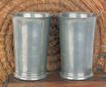Pair of Hartford Connecticut pewter beakers ca 1835
