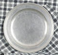Philadelphia pewter charger ca 1820
